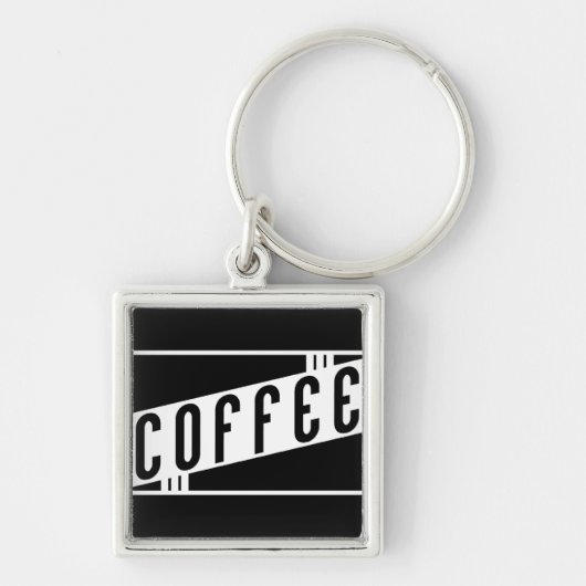 Porte-clés café rétro (Devant)