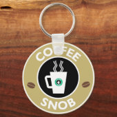 Porte-clés Café Snob, Humour café (Recto)