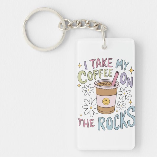 Porte-clés Café sur les rochers (Devant)