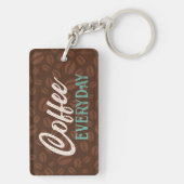 Porte-clés Café tous les jours Brown café haricots Porte - cl (Dos)