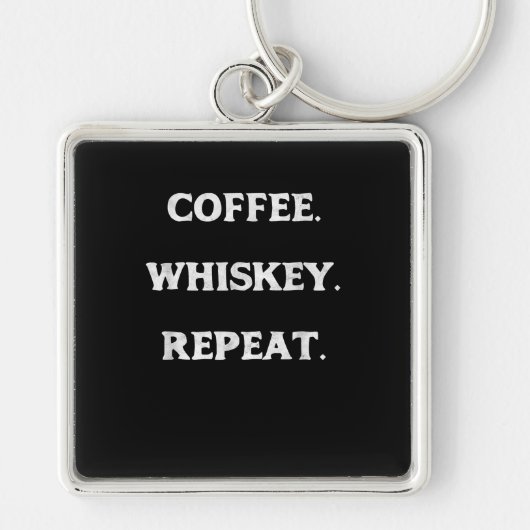 Porte-clés Café Whisky Répéter (Devant)