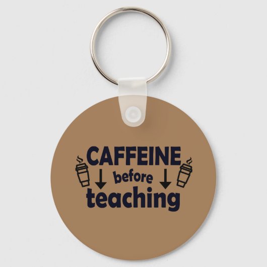 Porte-clés Caféine avant l'enseignement du Porte - clé (Recto)