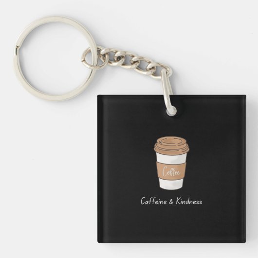 Porte-clés Caféine et gentillesse (Devant)