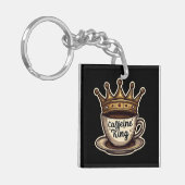 Porte-clés Caféine King - Couronné De Café (Devant gauche)