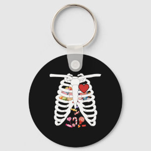 Porte-clés Cage de côtes X-ray Candy drôle Costume d'Hallowee