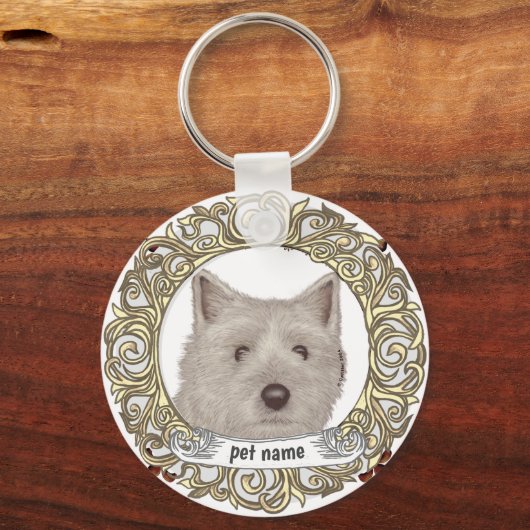 Porte-clés Cairn Terrier (Recto)