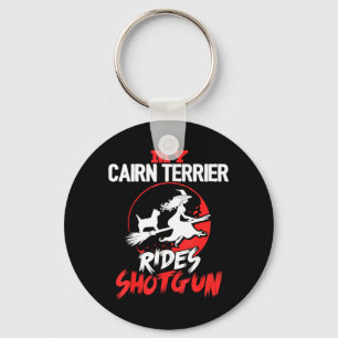 Porte-clés Cairn Terrier fait du stop Halloween Hommes Chien