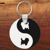 Porte-clés Cairn Terrier Yin Yang (Recto)