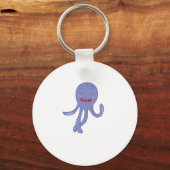 Porte-clés Calamar bleu (Recto)
