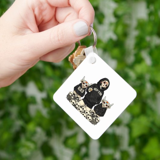 Porte-clés Calavera  and Coo Keychain (main)