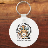 Porte-clés Calculs Parfaits – Création de chat de maths drôle (Verso)