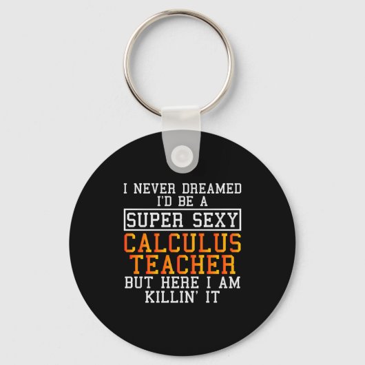 Porte-clés Calculus Teacher Funny Math Professor (Recto)