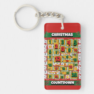 Porte-clés Calendrier de l'Avent de Noël Alaskan Dog Countdow