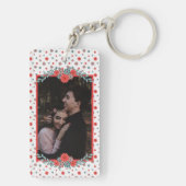 Porte-clés Calendrier Mariage de l'anniversaire des fleurs bo (Dos)