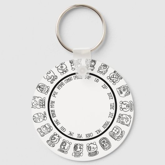Porte-clés calendrier maya (Recto)