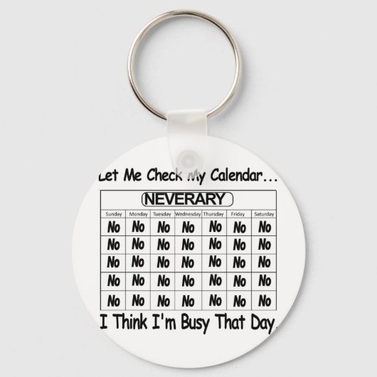 Porte-clés Calendrier Neverary occupé (Recto)