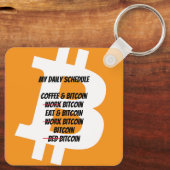 Porte-clés Calendrier quotidien Bitcoin (Verso)