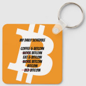 Porte-clés Calendrier quotidien Bitcoin (Dos)