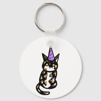 Porte-clés Calico Cat Celebration Keyring