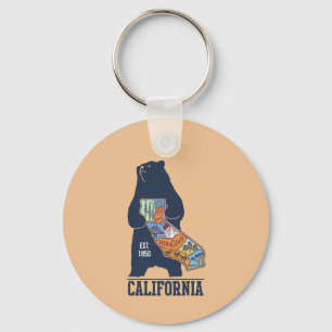 Porte-clés California Bear Golden State
