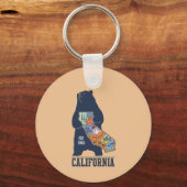 Porte-clés California Bear Golden State (Recto)