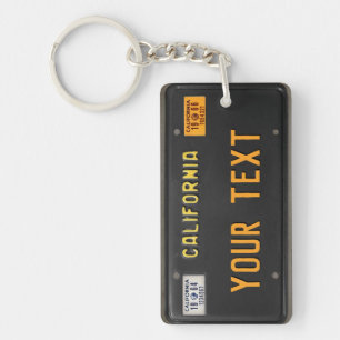Porte-clés California LicensePlate des années 60