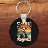 Porte-clés California Panda Zoo San Diego New Year 2025 Famil (Recto)