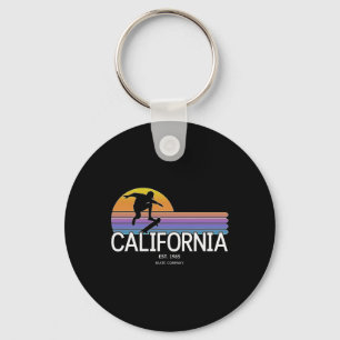Porte-clés California Skate Company Retro Skater Sunset