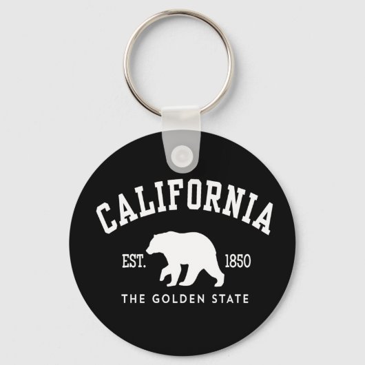 Porte-clés Californie CA Ours (Recto)