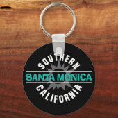 Porte-clés Californie du Sud - Père Noël Monica (Recto)