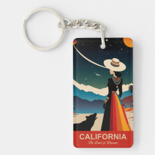 Porte-clés Californie : Le pays des rêves