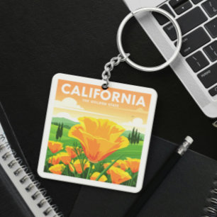 Porte-clés Californie vintage