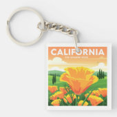 Porte-clés Californie vintage (Devant)