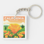 Porte-clés Californie vintage (Dos)