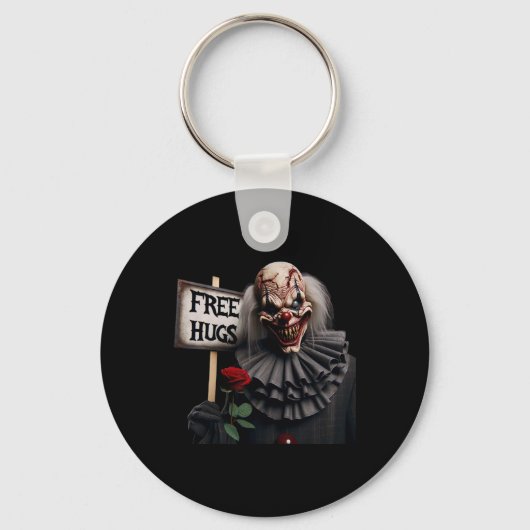 Porte-clés Câlins gratuits Clown effrayant Saint-Valentin Hal (Recto)
