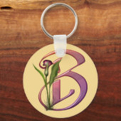 Porte-clés Calla Initial B colorée (Recto)