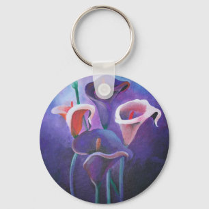 Porte-clés Callas Violet Lilac Et Violet Art