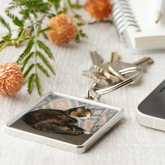 Porte-clés Callie Cat sur Sofa (Côté)