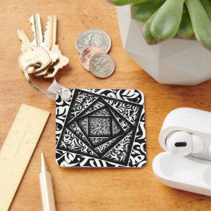 Porte-clés calligraphie arabe 3d