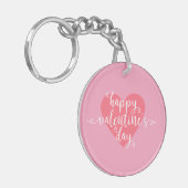 Porte-clés Calligraphie Heureuse Sainte-Valentin | PORTE - CL (Devant gauche)