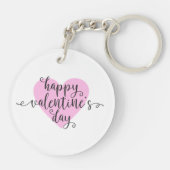Porte-clés Calligraphie Heureuse Sainte-Valentin| Porte - clé (Dos)
