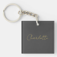 Calligraphie or couleur gris Personnalisé Edition 