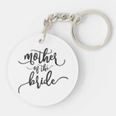 Porte-clés calligraphié pour la mère de la mariée (Dos)