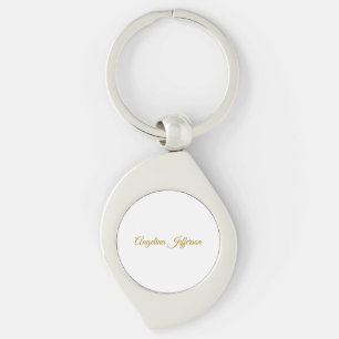 Porte-clés Calligraphie professionnelle Elegant or couleur
