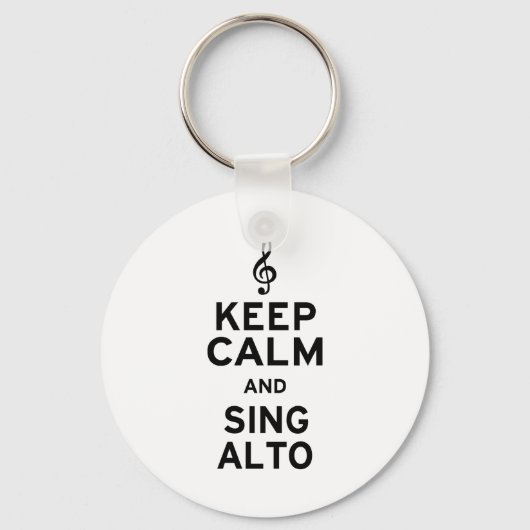 Porte-clés Calme et chante Alto (Recto)