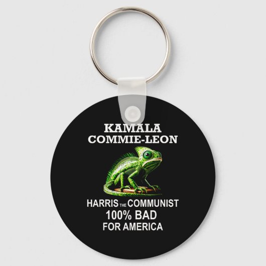 Porte-clés Camarade Kamala Commie Leon Commieleon Communiste (Recto)