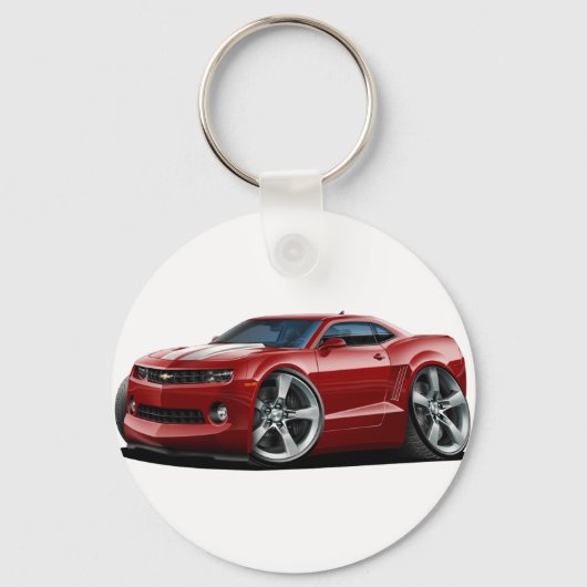 Porte-clés Camaro Maroon-White 2010-12 (Recto)
