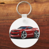 Porte-clés Camaro Maroon-White 2010-12 (Recto)