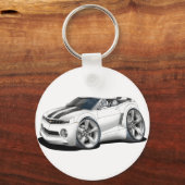 Porte-clés Camaro noir-blanc convertible 2012 (Recto)