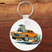 Porte-clés Camaro Orange-Blanc 1970-72 (Recto)